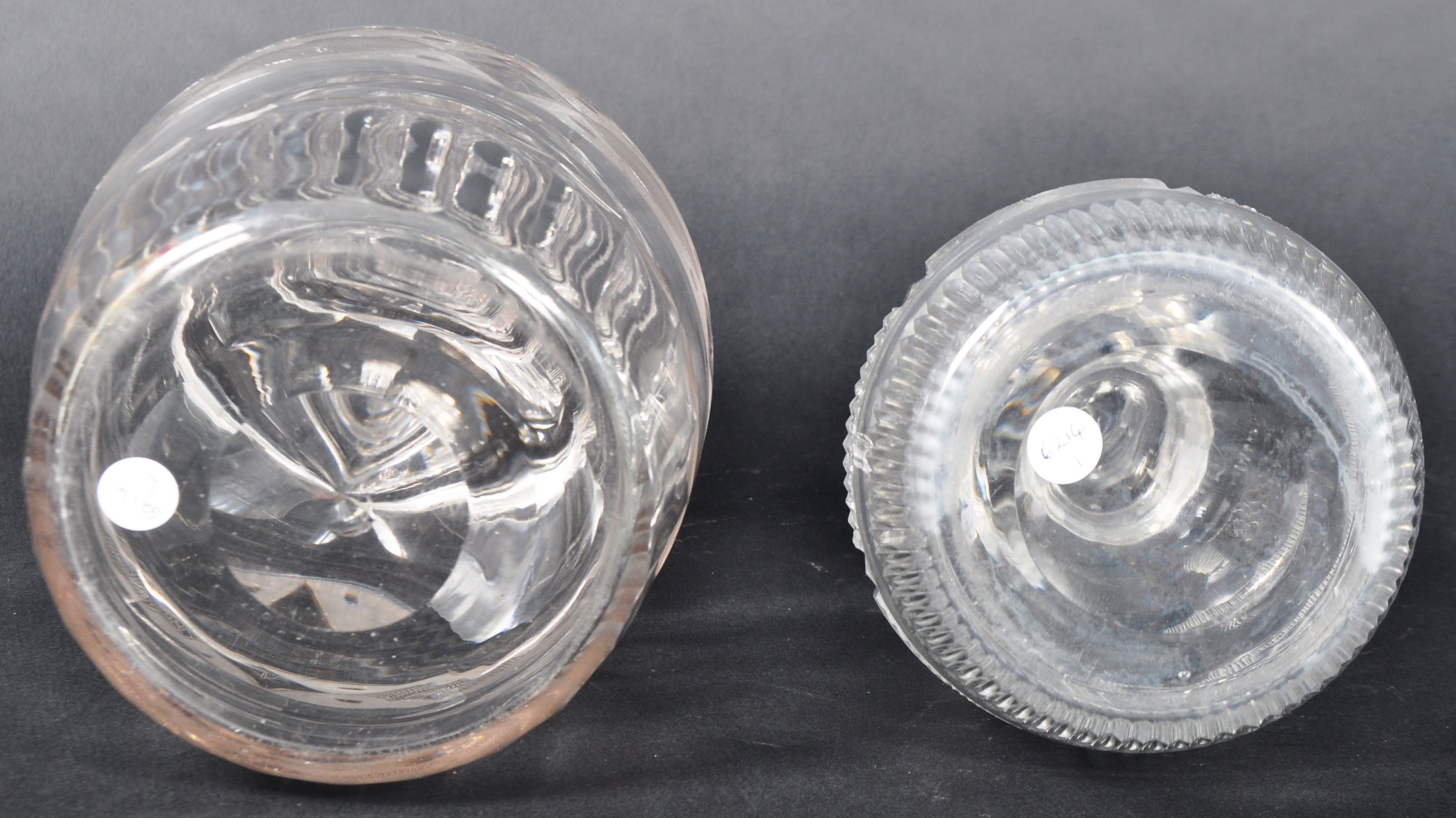 TWO 19TH CENTURY HAND BLOWN PRUSSIAN MANNER DECANTERS - Image 8 of 8