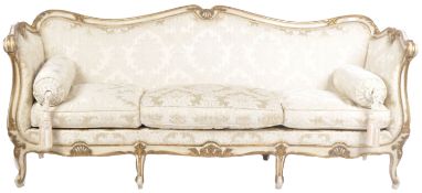 19TH CENTURY FRENCH LOUIS XVI MANNER CANAPE SOFA