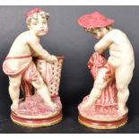 PAIR OF 19TH CENTURY ROYAL WORCESTER FIGURES