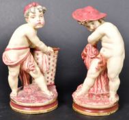 PAIR OF 19TH CENTURY ROYAL WORCESTER FIGURES