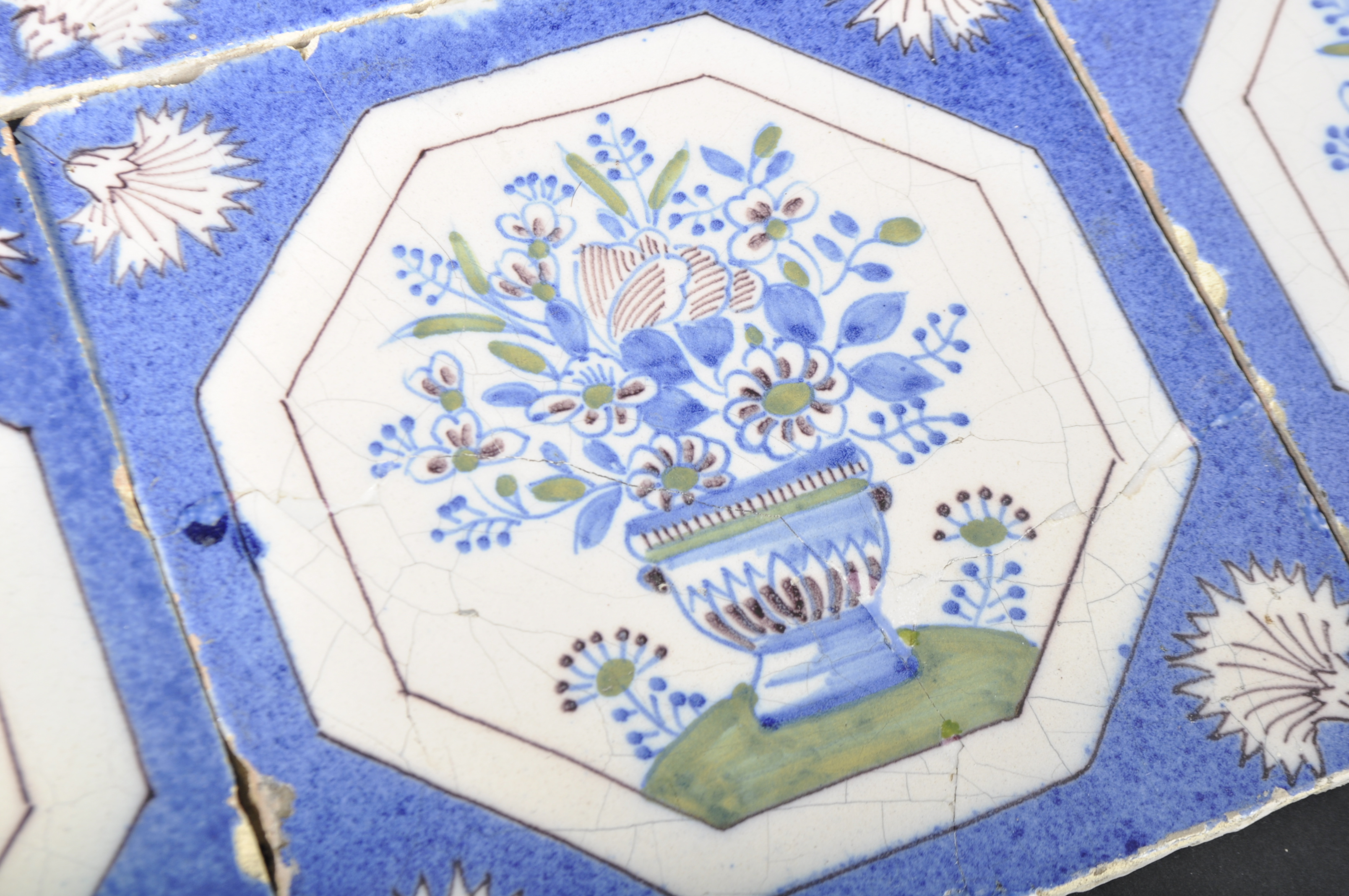 MATCHING SET OF EIGHT 18TH CENTURY BRISTOL DELFT TILES - Image 3 of 7