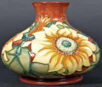 MOORCROFT - INCA DESIGN SUNFLOWER CERAMIC VASE