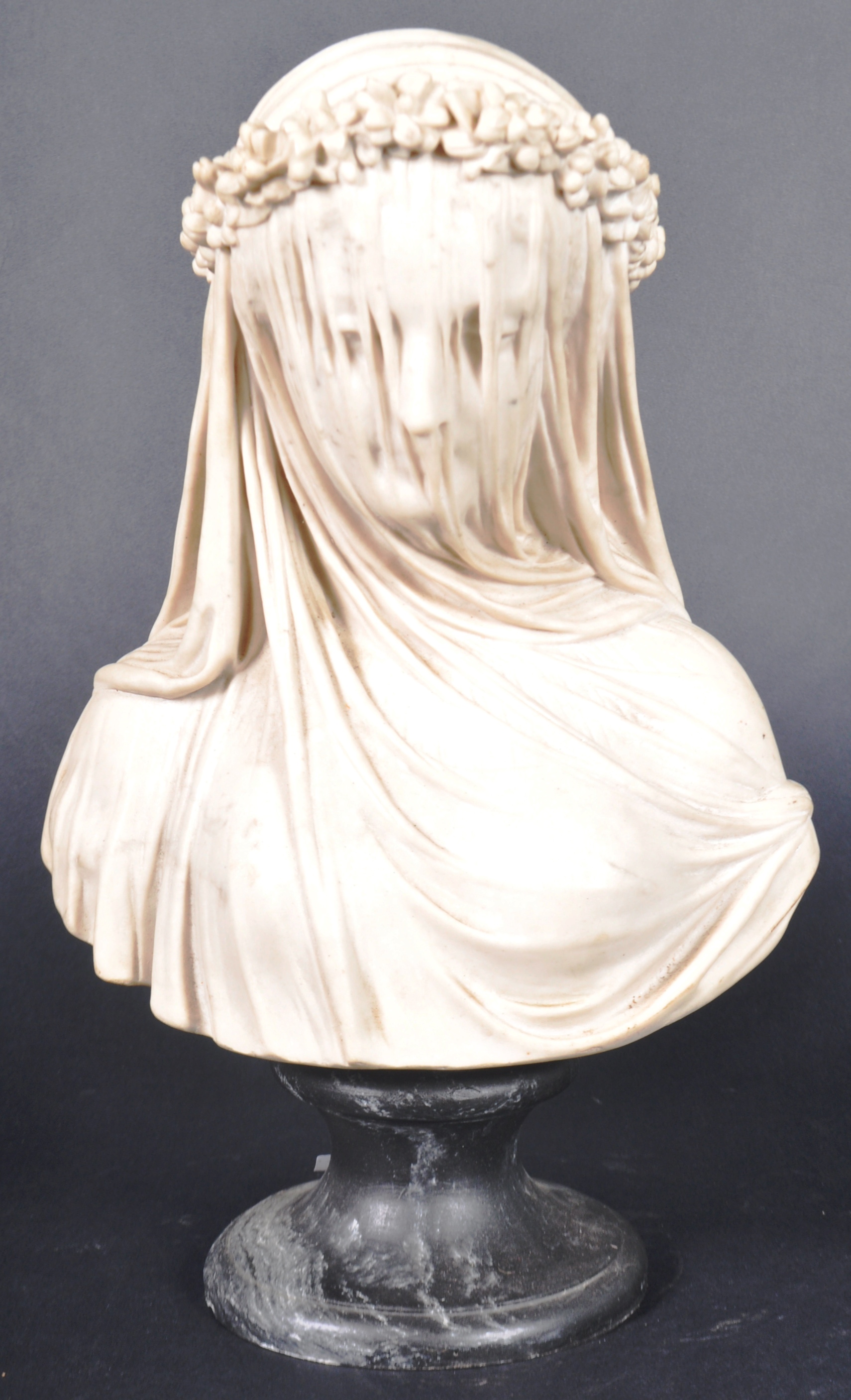 AFTER RAPHAELLE MONTI - THE VEILED VIRGIN - 20TH CENTURY BUST - Image 8 of 8