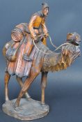 19TH CENTURY BLACK FOREST TYPE CAMEL AND RIDER FIGURE