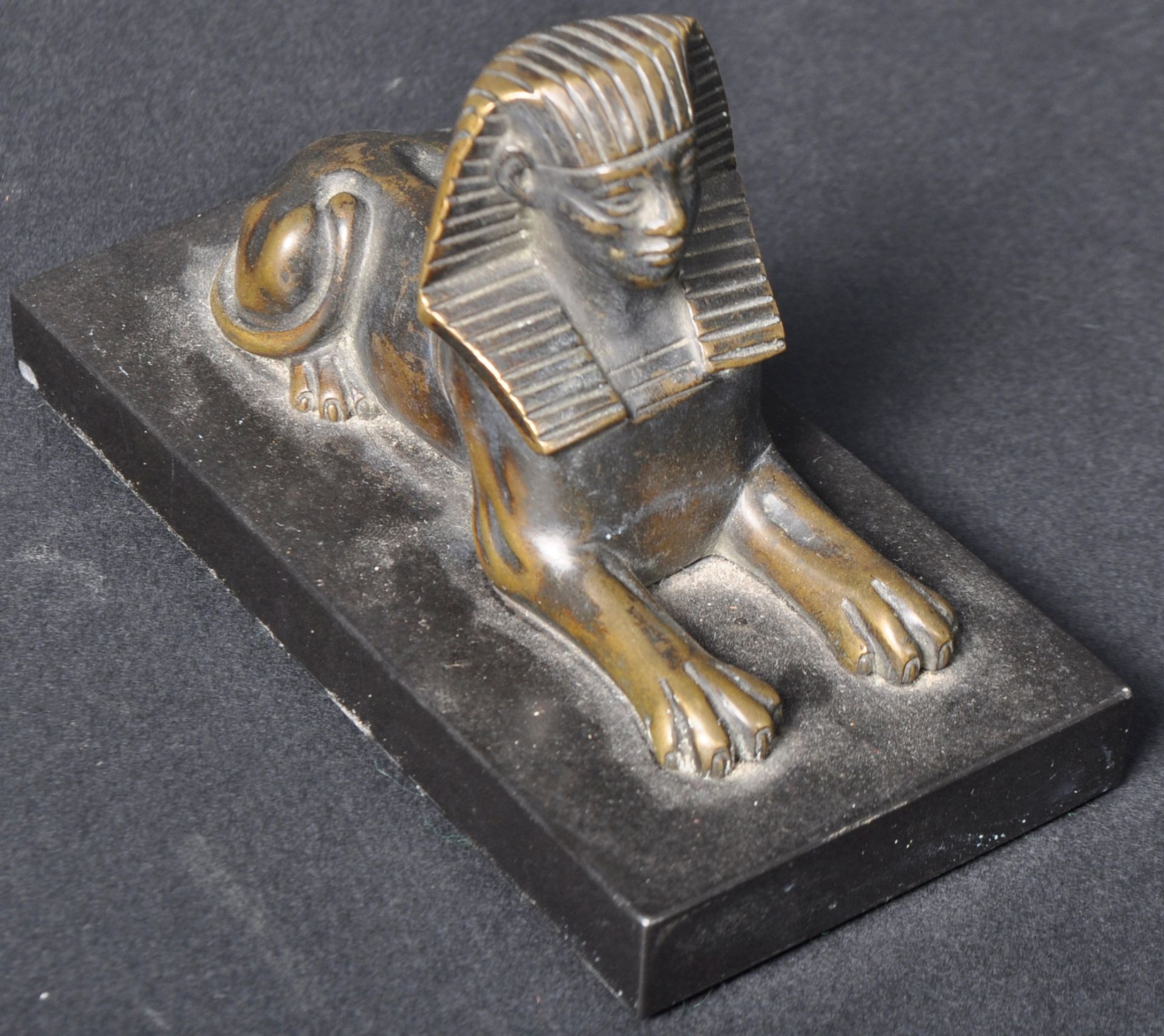 19TH CENTURY FRENCH BRONZE EGYPTIAN SPHINX - Image 2 of 5