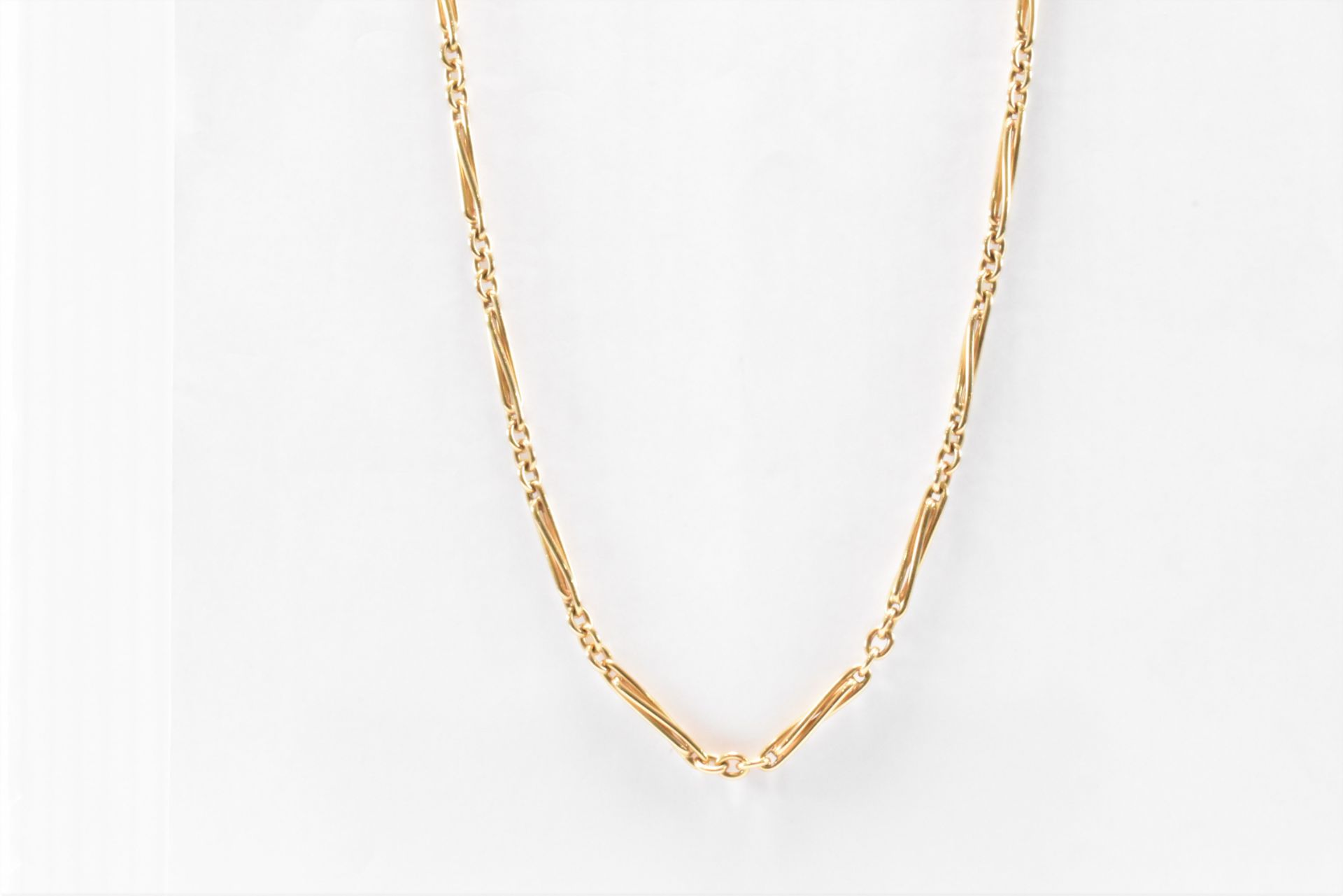 HALLMARKED 9CT GOLD FANCY LINK NECKLACE CHAIN - Image 2 of 4