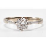 OLD CUT DIAMOND SOLITAIRE RING