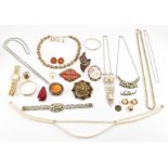 ASSORTMENT OF COSTUME JEWELLERY