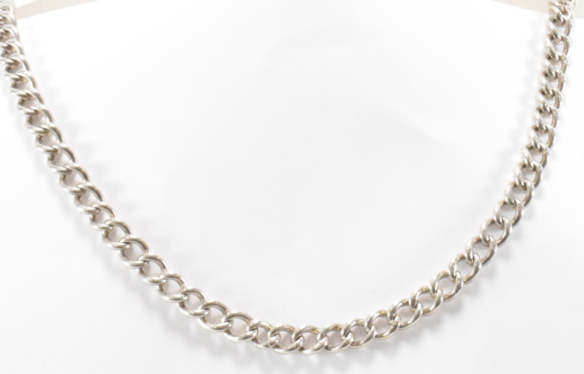 TWO SILVER NECKLACE CHAINS - Bild 2 aus 7