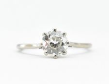 ART DECO GOLD & DIAMOND SOLITAIRE RING