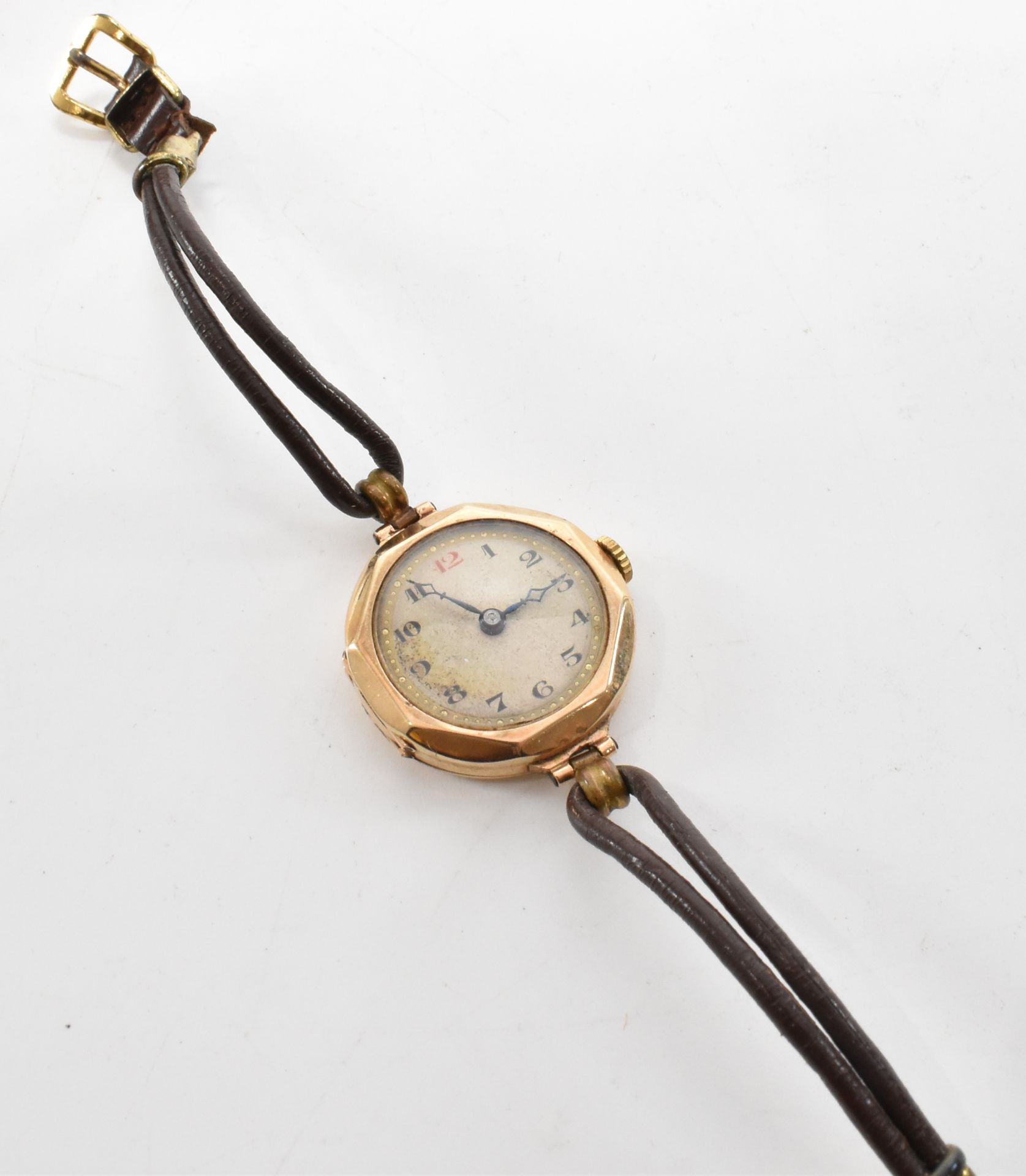 1920S / 1930S 9CT GOLD WRIST WATCH - Image 4 of 7
