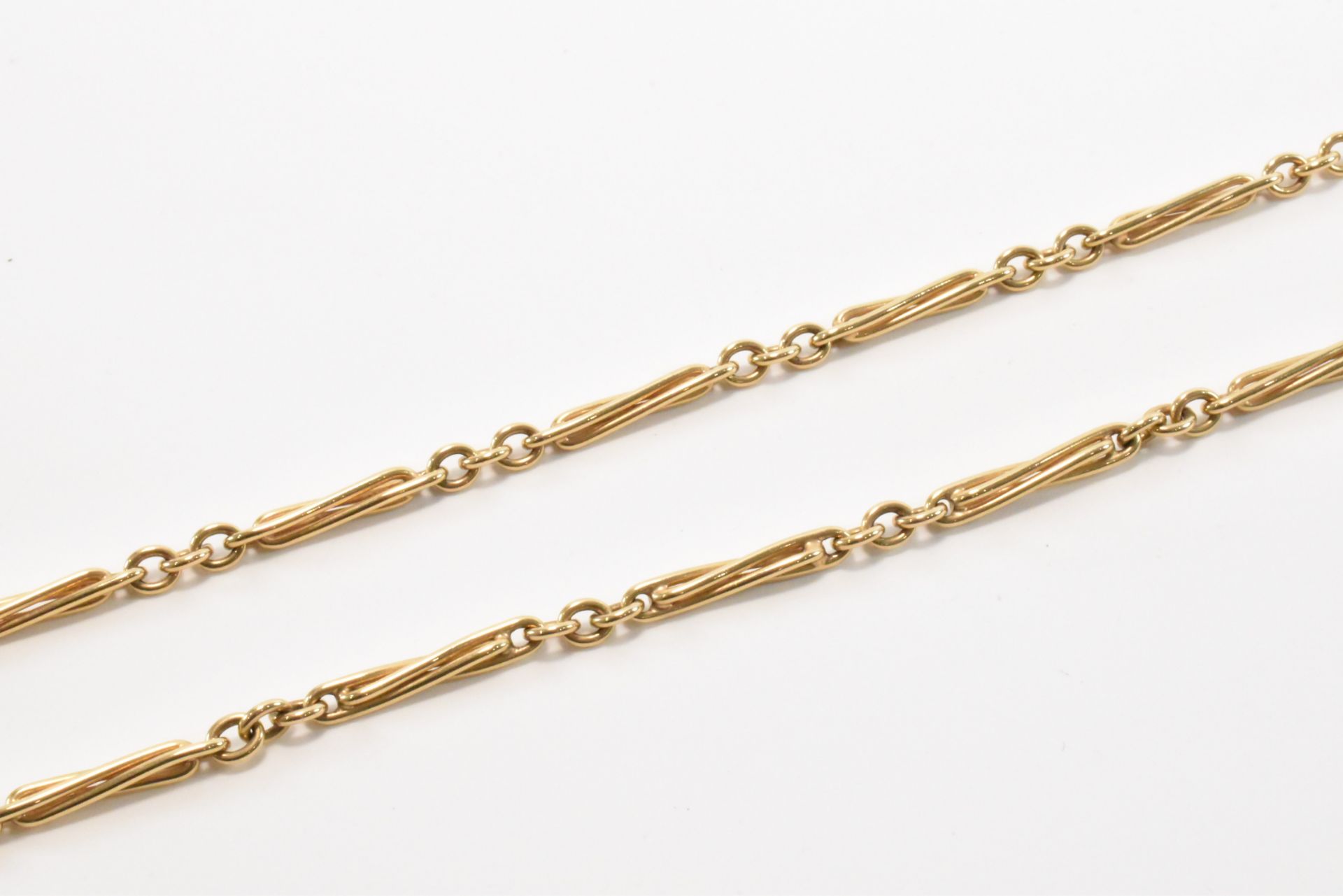 HALLMARKED 9CT GOLD FANCY LINK NECKLACE CHAIN - Image 4 of 4
