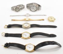 ASSORTMENT OF VINTAGE WATCHES INCLUDNG SEIKO & SEKONDA
