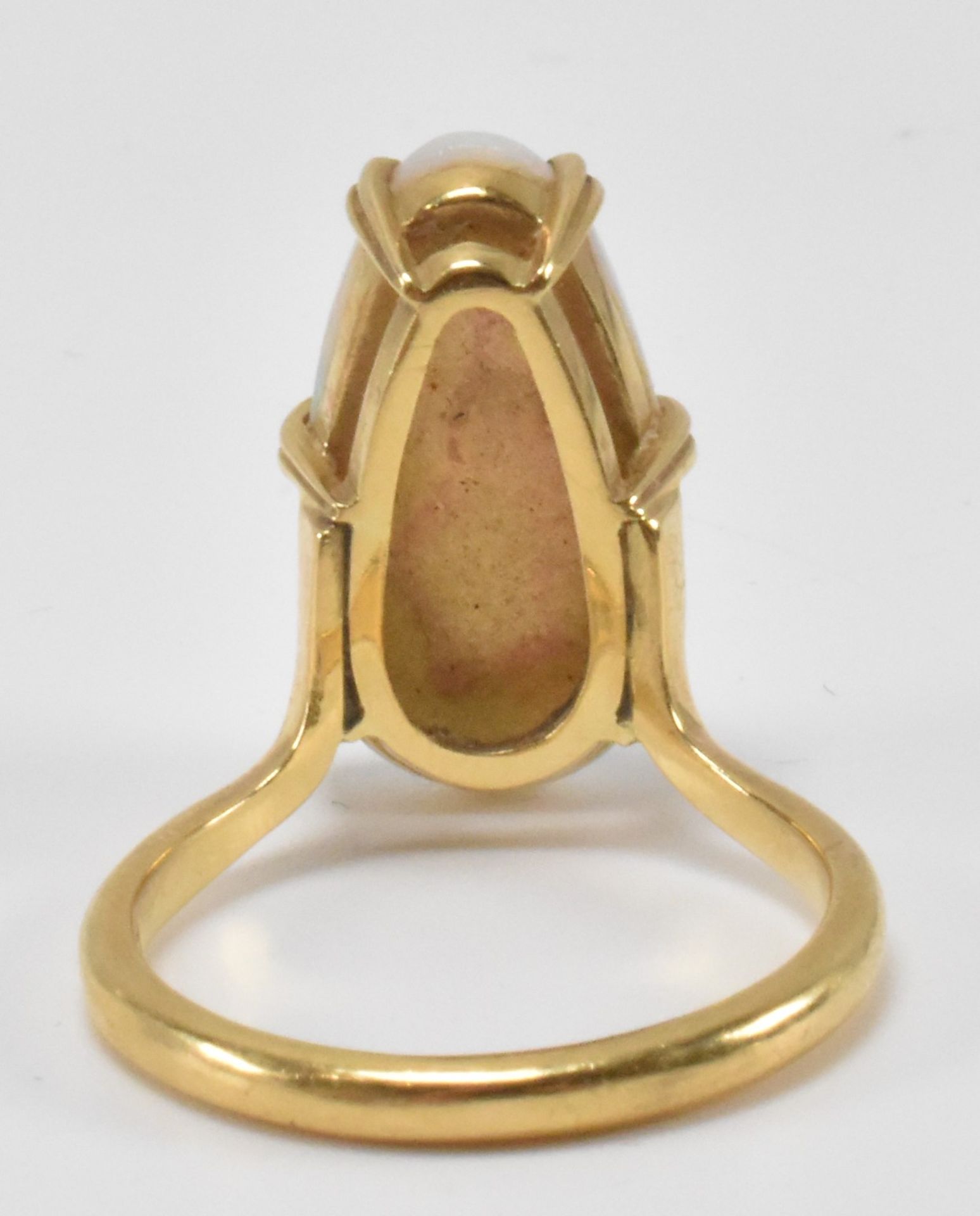 VINTAGE HALLMARKED 18CT GOLD & OPAL DRESS RING - Image 9 of 11