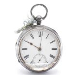 VICTORIAN SILVER HALLMARKED POCKET WATCH