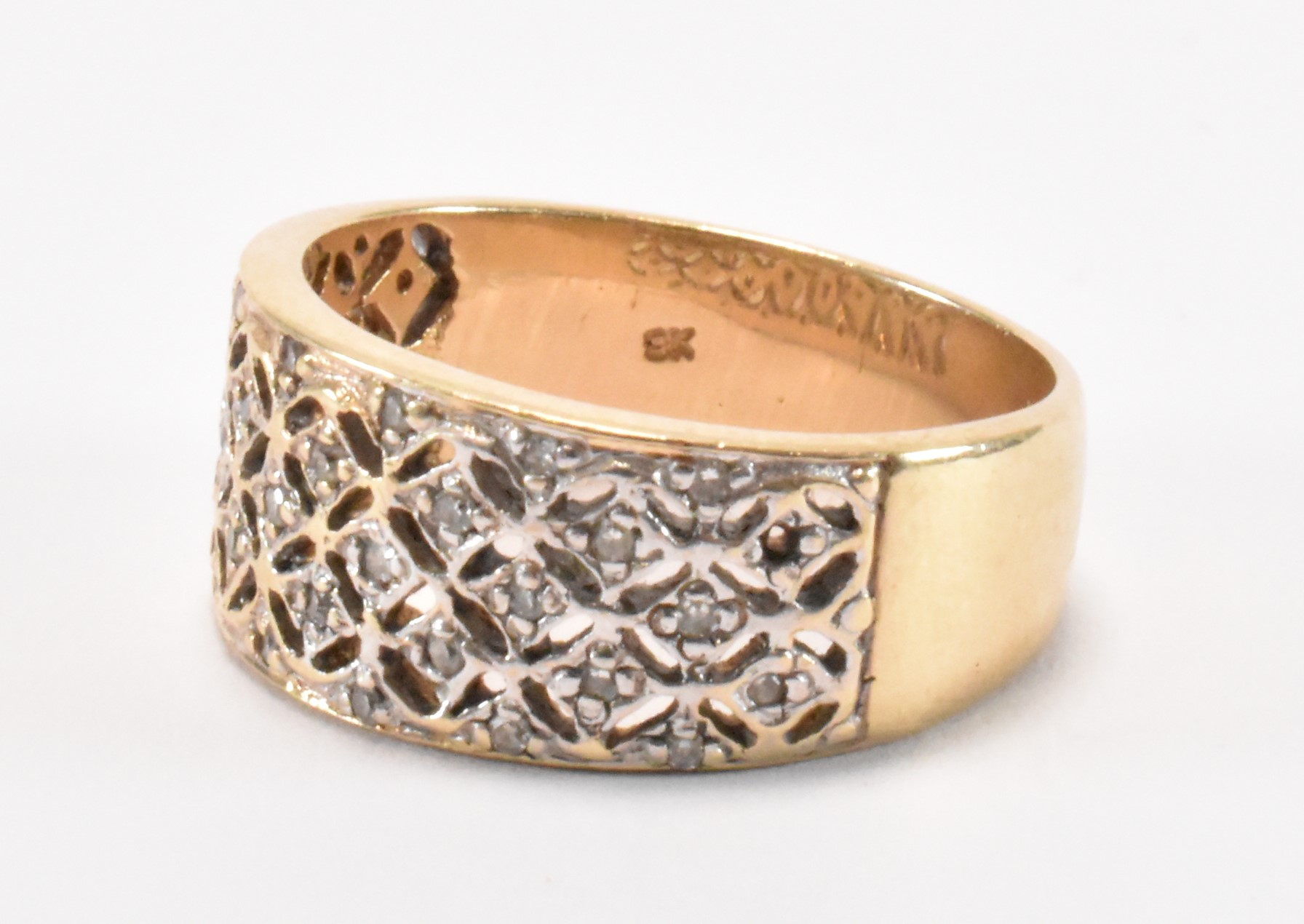 HALLMARKED 9CT GOLD & DIAMOND RING - Image 6 of 7