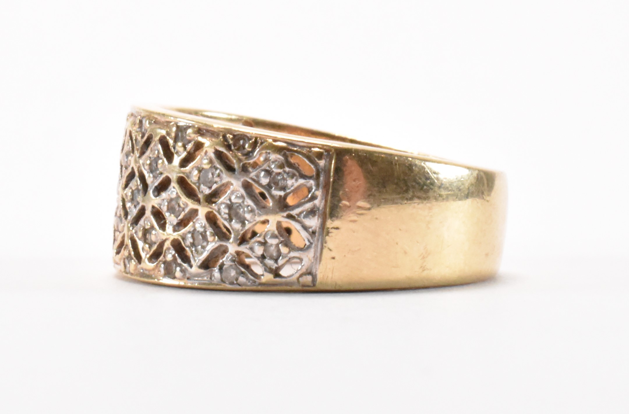 HALLMARKED 9CT GOLD & DIAMOND RING - Image 2 of 7