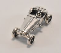 SILVER VINTAGE CAR FIGURINE