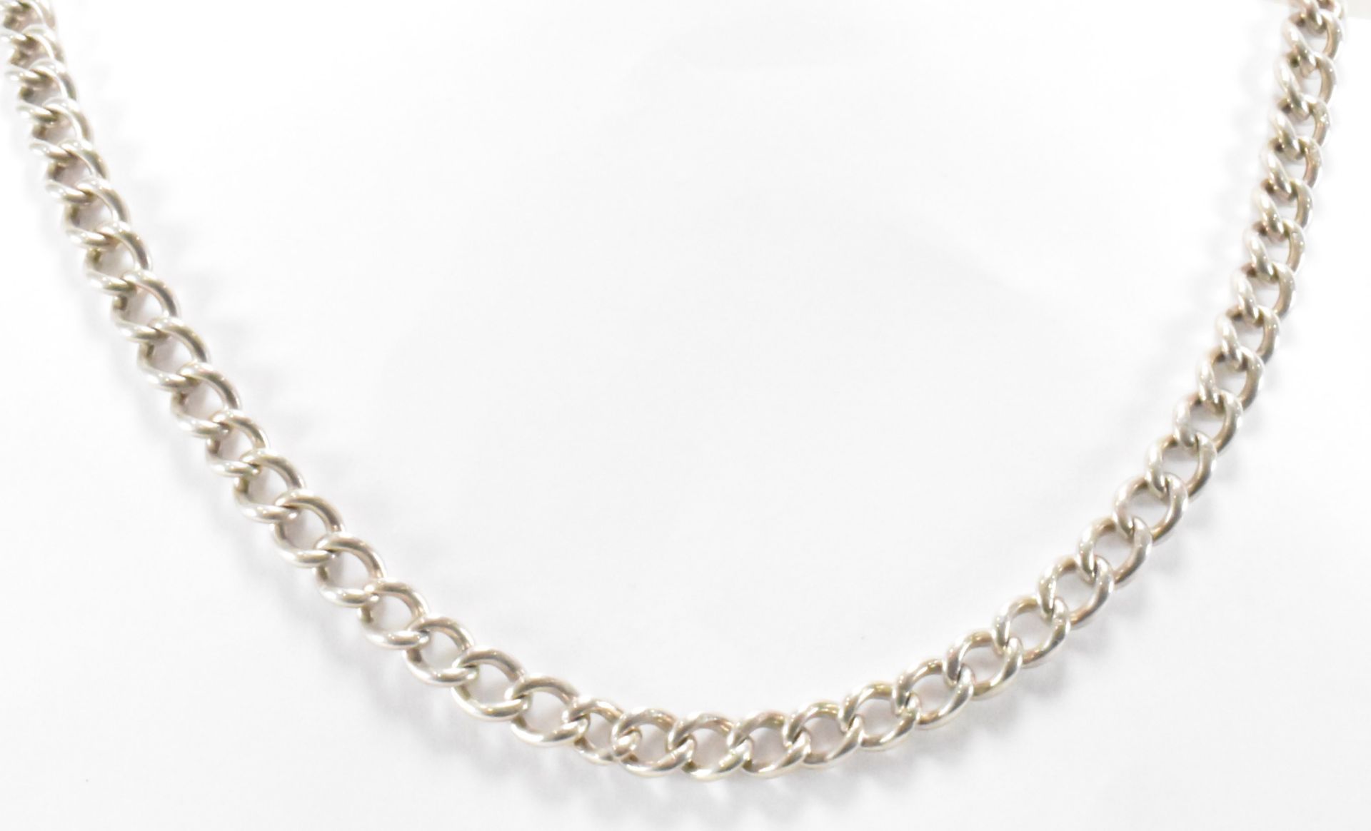 TWO SILVER NECKLACE CHAINS