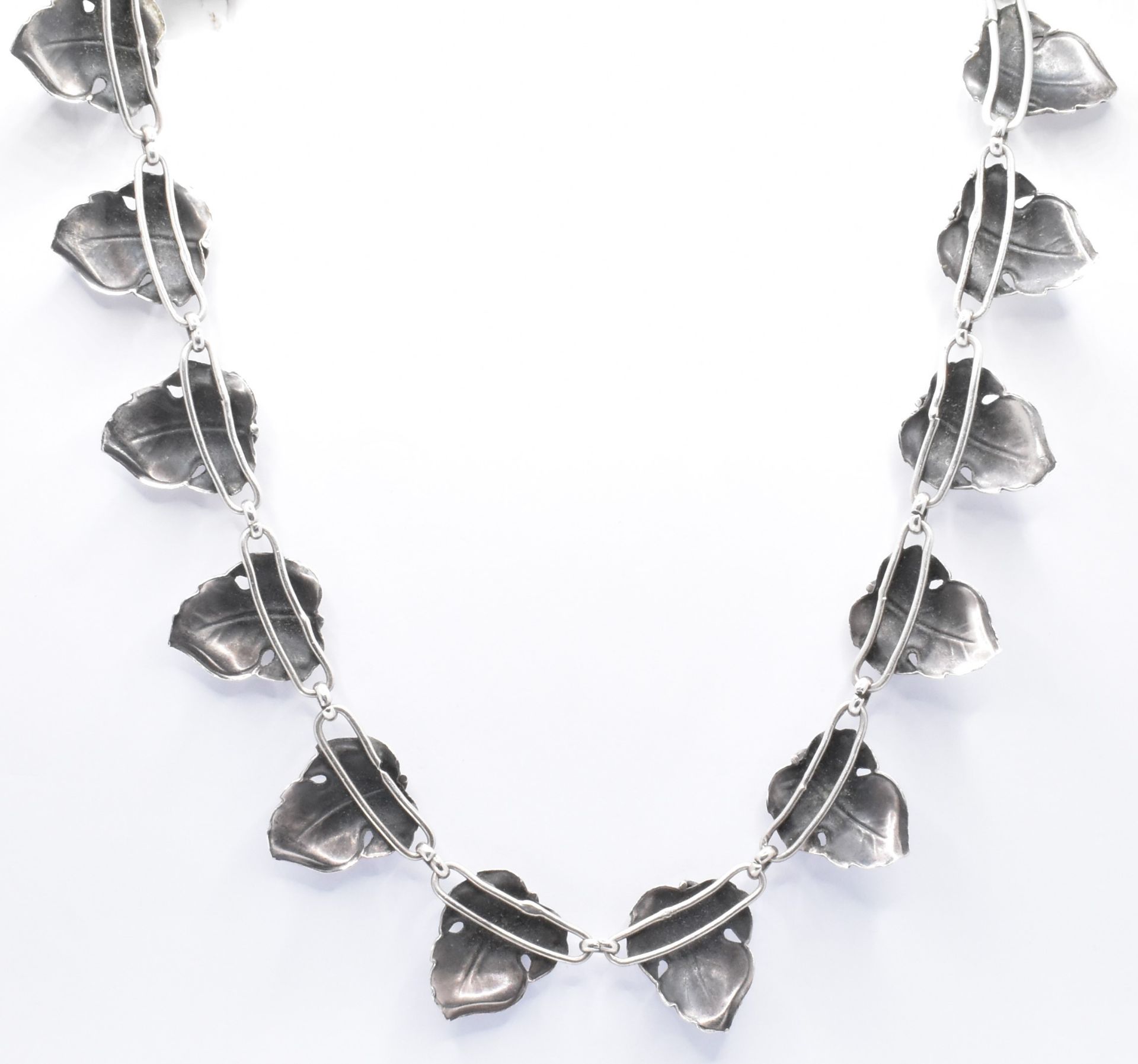 VINTAGE CANDIDA SILVER NECKLACE BY JOE CALAFATO - Image 3 of 4