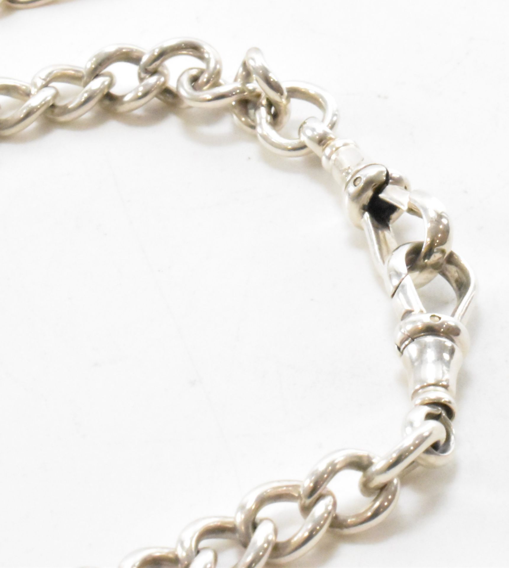 TWO SILVER NECKLACE CHAINS - Image 6 of 7