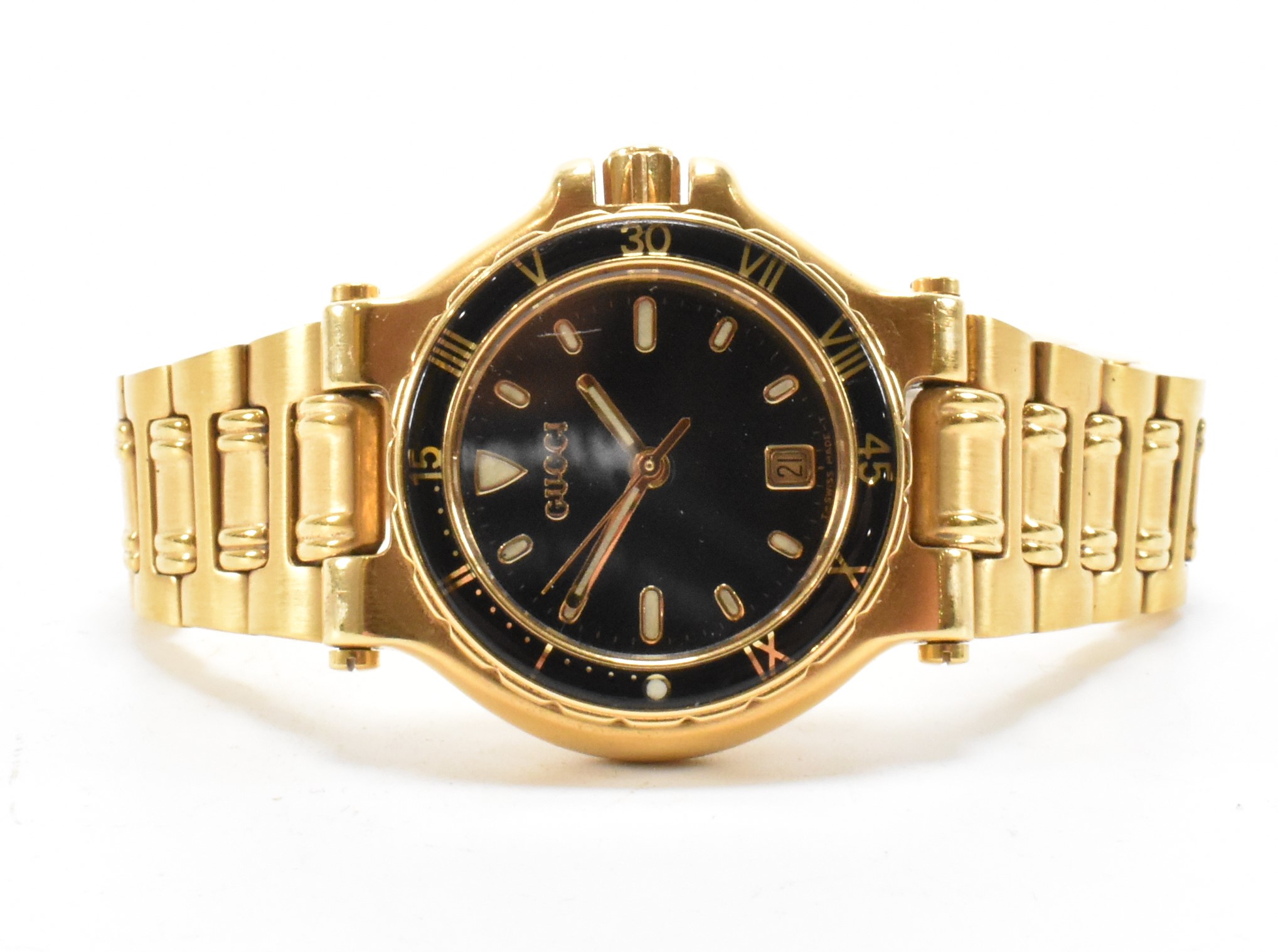 GUCCI GOLD TONE LADIES WRIST WATCH