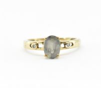 HALLMARKED 9CT GOLD & ALEXANDRITE RING