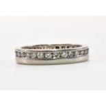 PLATINUM & DIAMOND ETERNITY BAND RING