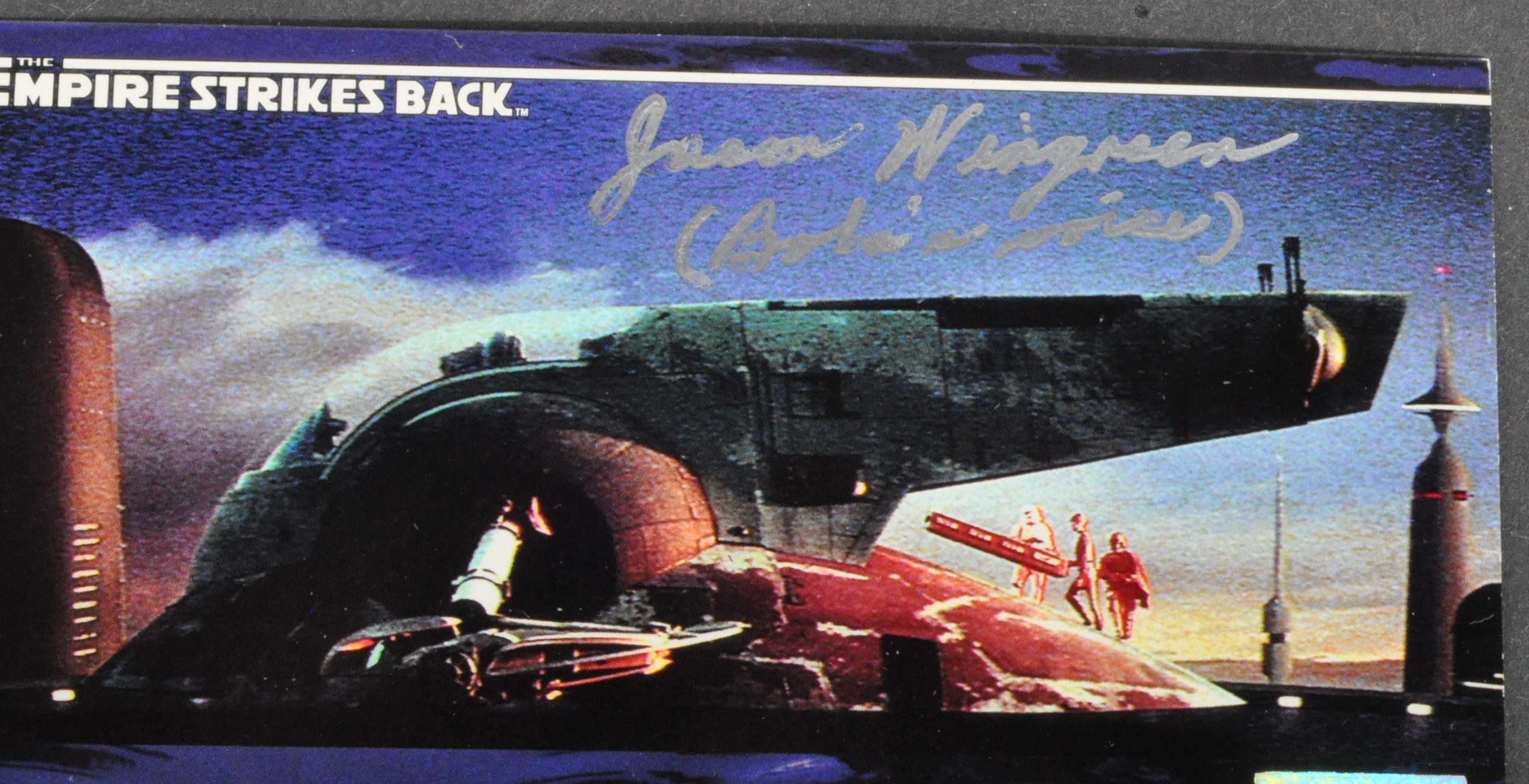 STAR WARS - EMPIRE STRIKES BACK - JASON WINGREEN (BOBA FETT) - SIGNED CARDS - Image 2 of 3