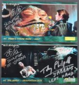 STAR WARS - ROTJ - TOPPS WIDEVISION DUAL SIGNED TRADING CARDS