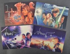 STAR WARS - DREW STRUZAN (POSTER ARTIST) SIGNED POSTCARDS