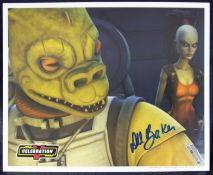 STAR WARS - THE CLONE WARS - DEE BRADLEY BAKER SIGNED OFFICIAL PIX PHOTO