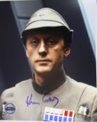 STAR WARS - KEN COLLEY (ADMIRAL PIETT) - OFFICIAL PIX 8X10" SIGNED