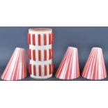 COLLECTION OF RETRO VINTAGE MID 20TH CENTURY LIGHT SHADES.