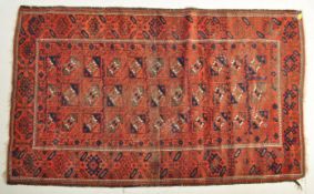 19TH CENTURY CENTRAL ASIAN TURKOMAN ISLAMIC BELLOCH RUG