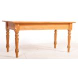 LARGE 20TH CENTURY COUNTRY PINE COFFEE OCCASIONAL TABLE