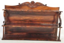 EARLY 19TH CENTURY REGENCY ROSEWOOD SHELF