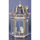 20TH CENTURY WROUGHT METAL PORCH LANTERN LIGHT SHADE