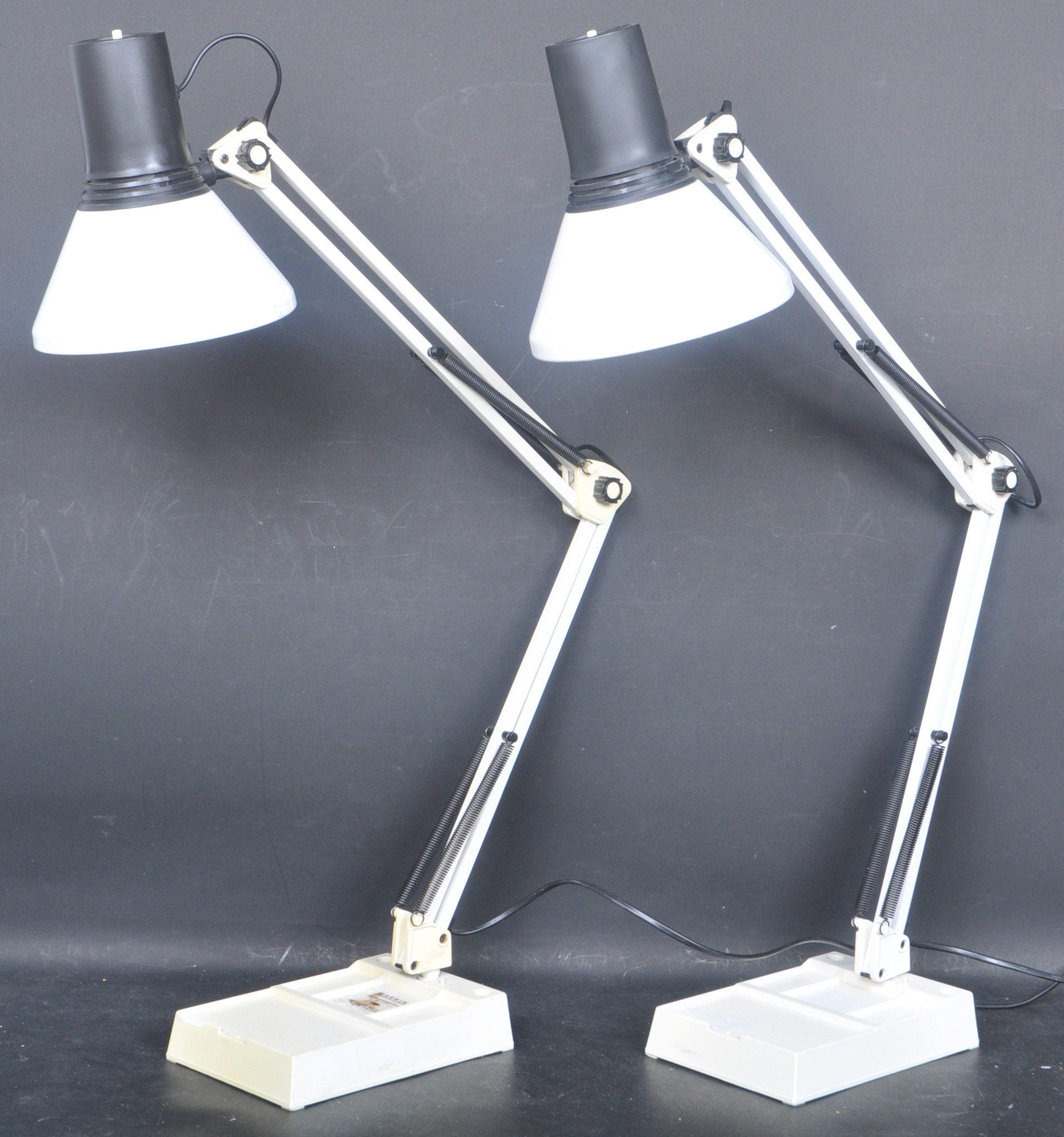 TWO VINTAGE 20TH CENTURY MICROMARK DESKTOP LAMP