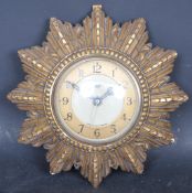 ART DECO SMITHS ELECTRIC SUNBURST CLOCK