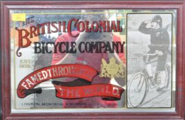 BRITISH COLONIAL BICYCLE COMPANY ADVERTISING MIRROR