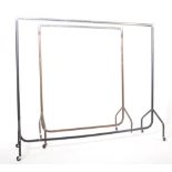 PAIR 20TH CENTURY EX SHOP DISPLAY CLOTHES RAILS STANDS