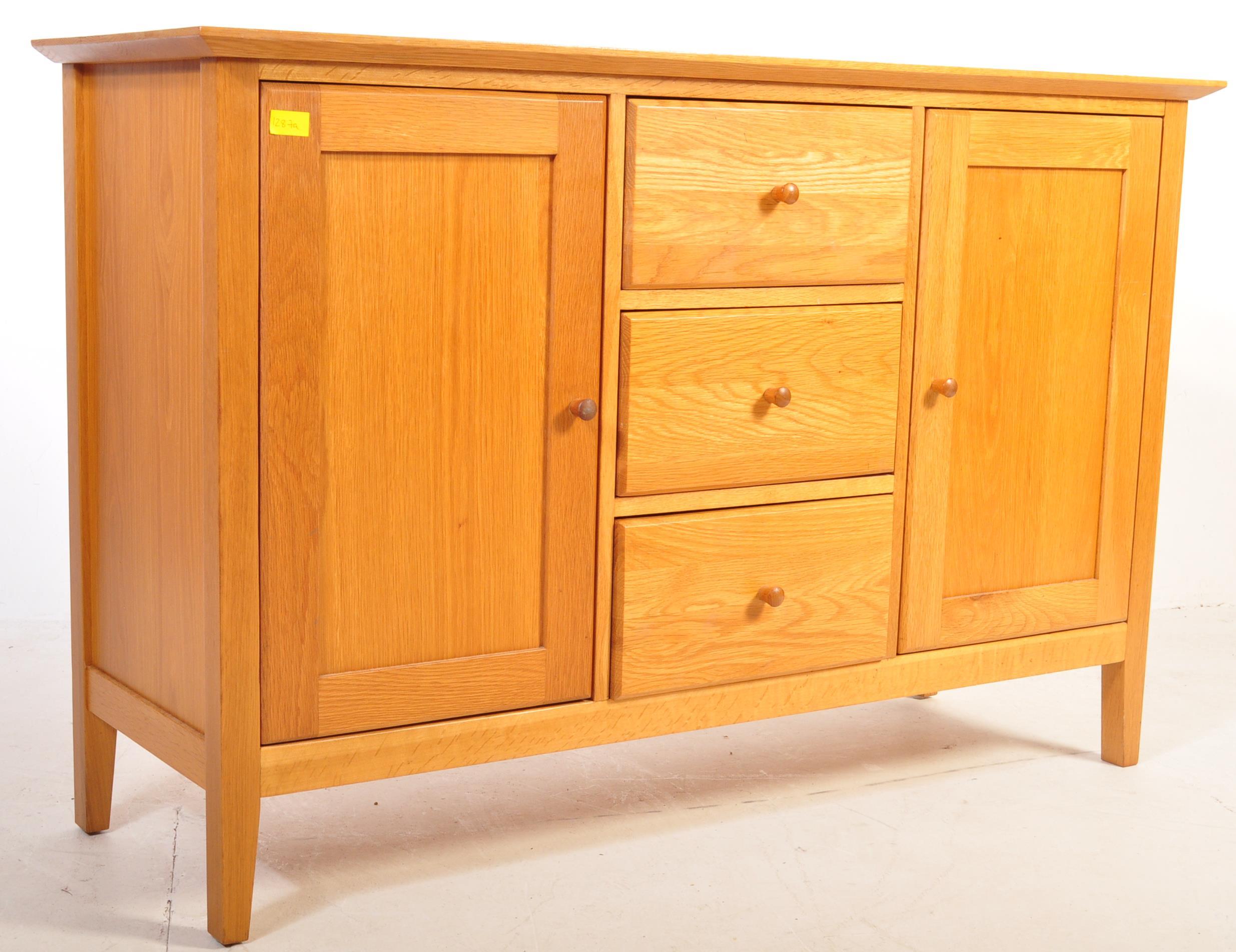 CONTEMPORARY MODERN OAK FURNITURE LAND CREDENZA