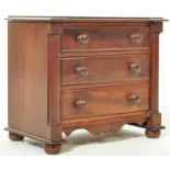 19TH CENTURY MAHOGANY APPRENTICE CHEST OF DRAWERS