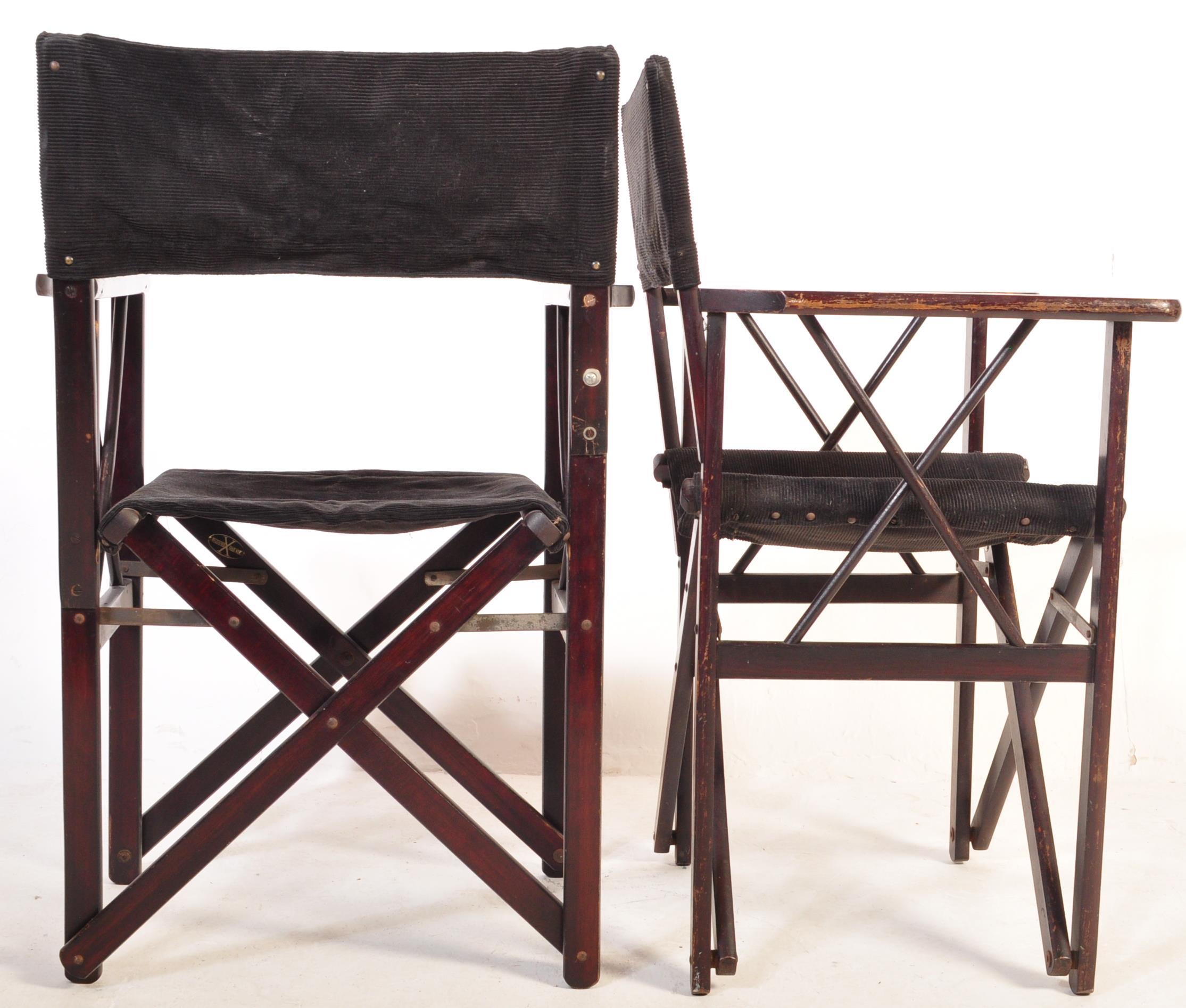 VINTAGE MID CENTURY FOLDING DIRECTORS CHAIRS & TABLE - Image 10 of 14