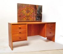 MID CENTURY TEAK WOOD STAG FURNITURE DRESSING TABLE