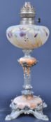 20TH CENTURY LEGRAS ART NOUVEAU OIL / PARAFFIN LAMP