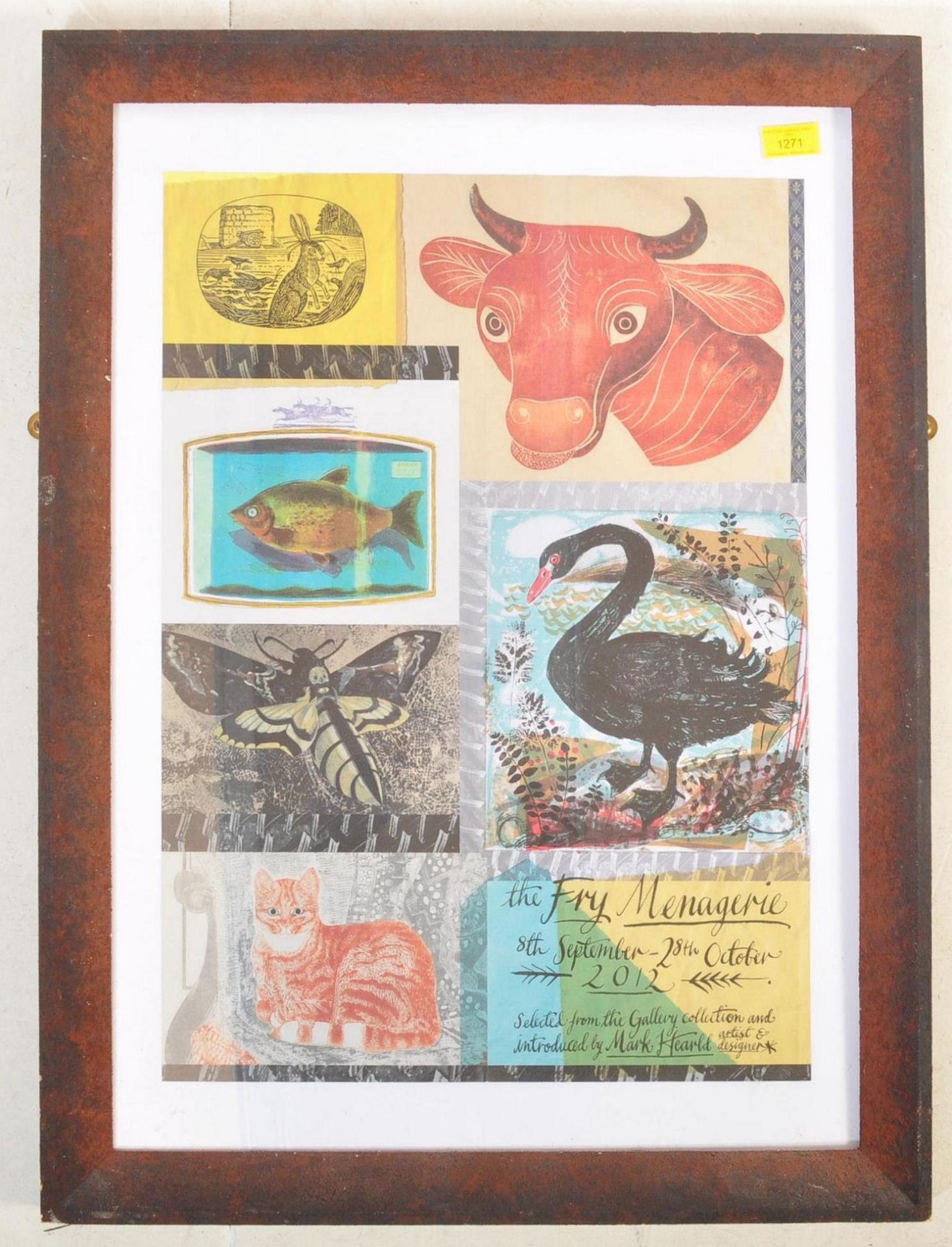 MARK HEARLD FRY MENAGERIE EXHIBITION POSTER
