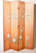 1920'S JAPANESE FOUR FOLD DRESSING DISCRETION SCREEN