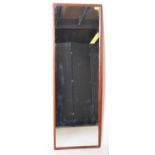 RETRO VINTAGE MID 20TH CENTURY TEAK FRAMED WALL MIRROR